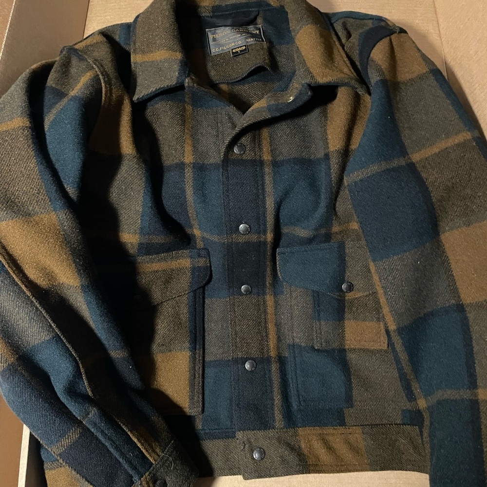 Filson Pine Plaid Wool work Jacket - Large